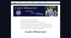 Desktop Screenshot of codorimemorials.com